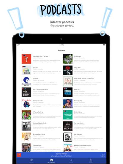 pandora-music-podcasts screenshot