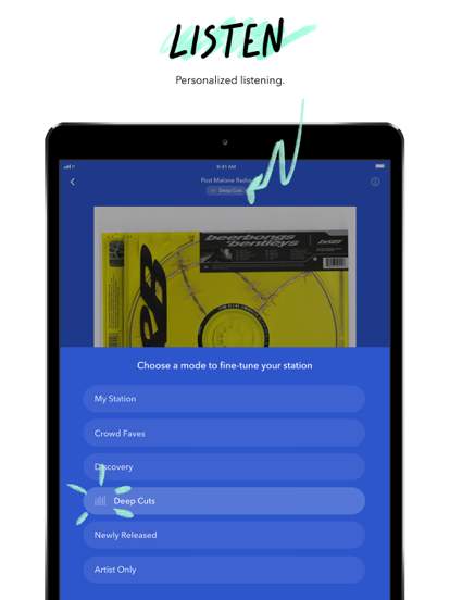 pandora-music-podcasts screenshot