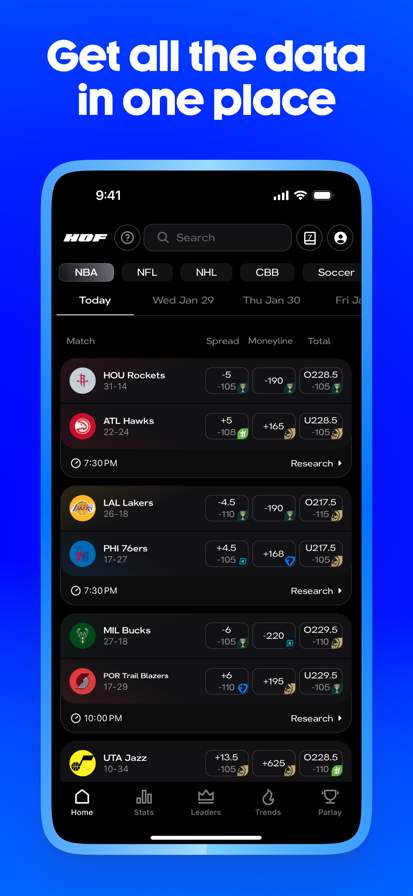HOF: Make Smarter Sports Picks screenshot