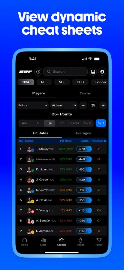 HOF: Make Smarter Sports Picks screenshot