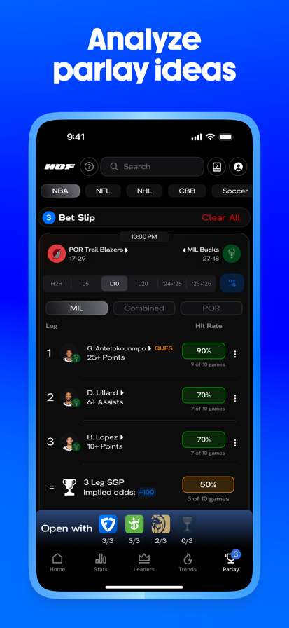 HOF: Make Smarter Sports Picks screenshot