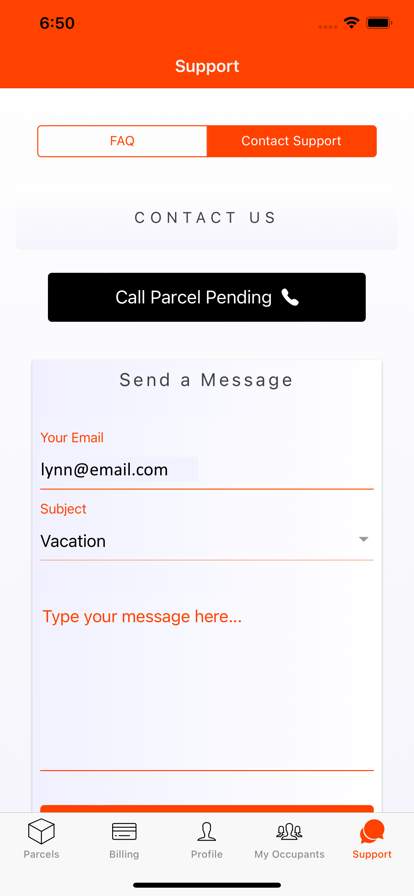 Parcel Pending Mobile screenshot