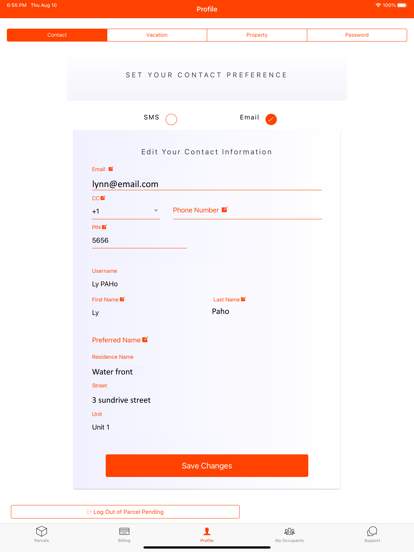 Parcel Pending Mobile screenshot