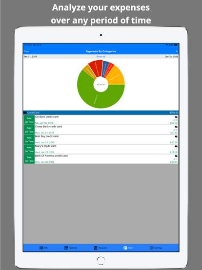 bills-organizer-reminder screenshot
