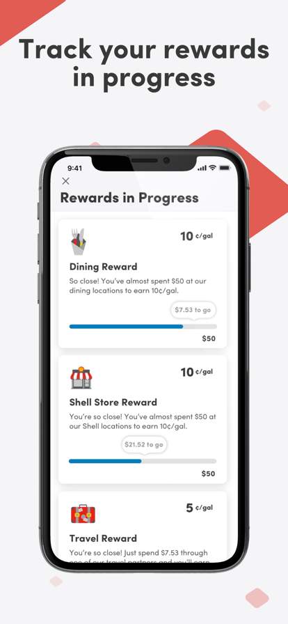 Fuel Rewards® program screenshot