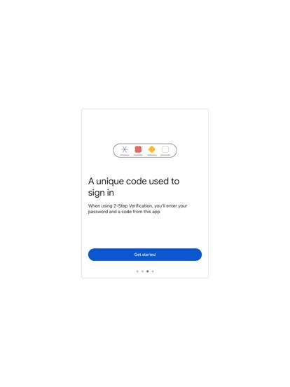 Google Authenticator screenshot