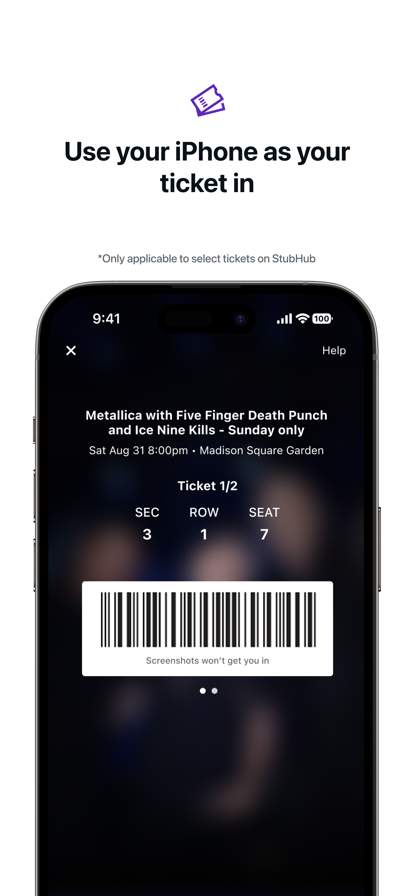 StubHub: Event Tickets screenshot