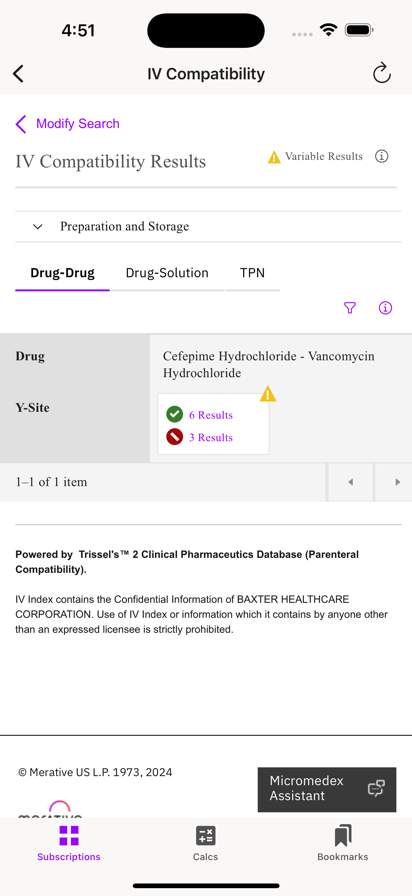 micromedex screenshot