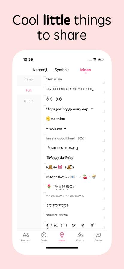 Fonts for iPhones screenshot