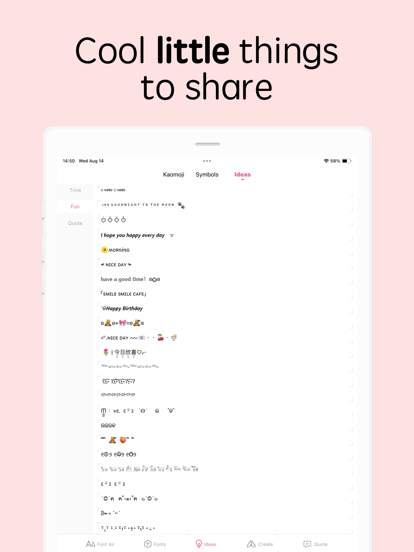Fonts for iPhones screenshot