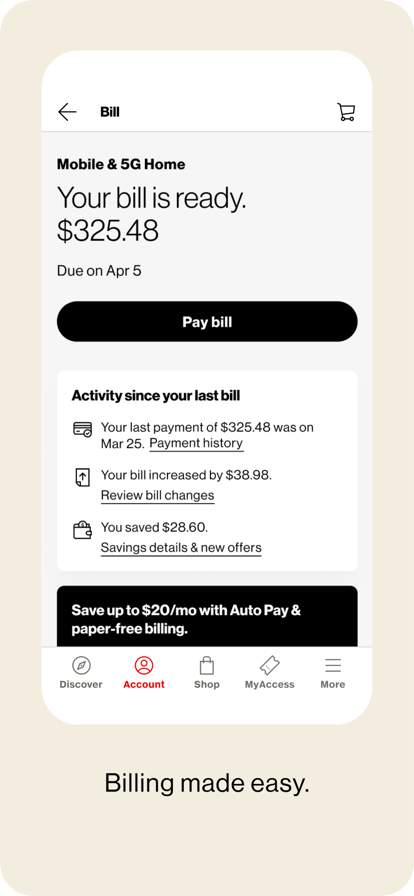 my-verizon screenshot