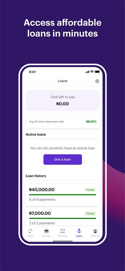 carbon-mobile-banking-loans screenshot
