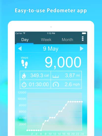 pedometer-α---step-counter screenshot