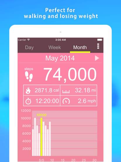 pedometer-α---step-counter screenshot