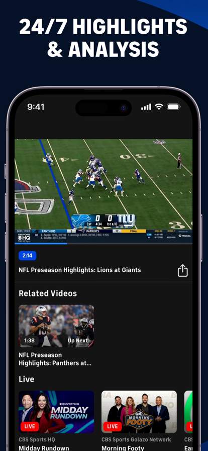 CBS Sports App: Scores & News screenshot