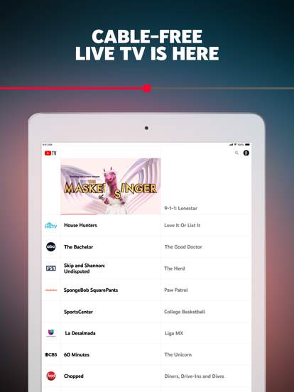youtube-tv screenshot