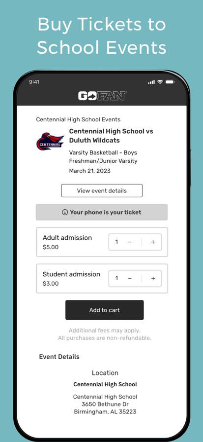 gofan-buy-tickets-to-events screenshot