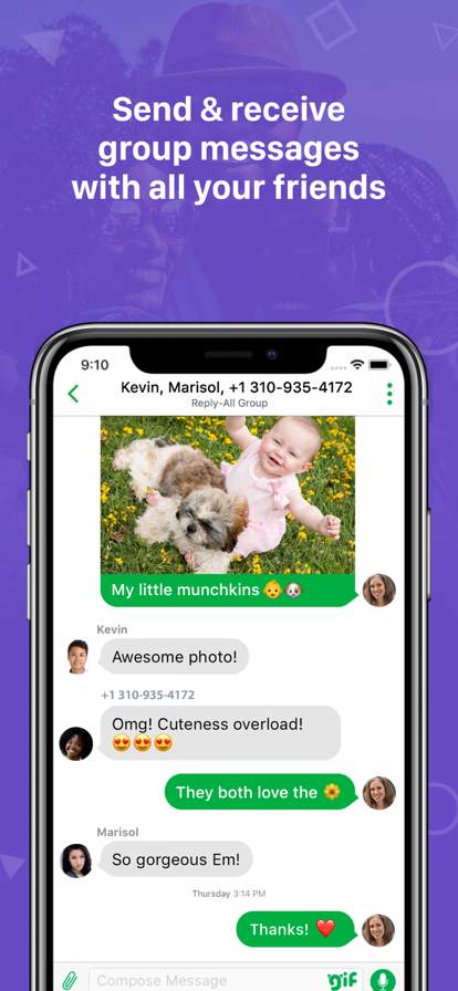 nextplus-private-phone-number screenshot