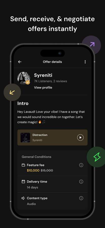 feeture-artist-music-collab screenshot