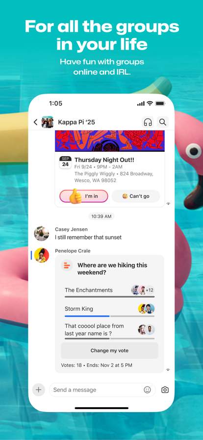 groupme screenshot
