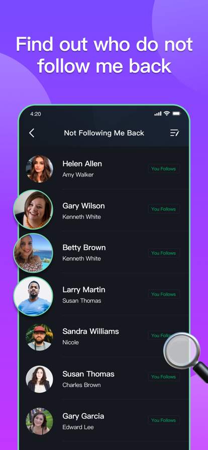 Followers - Tracker Insight screenshot