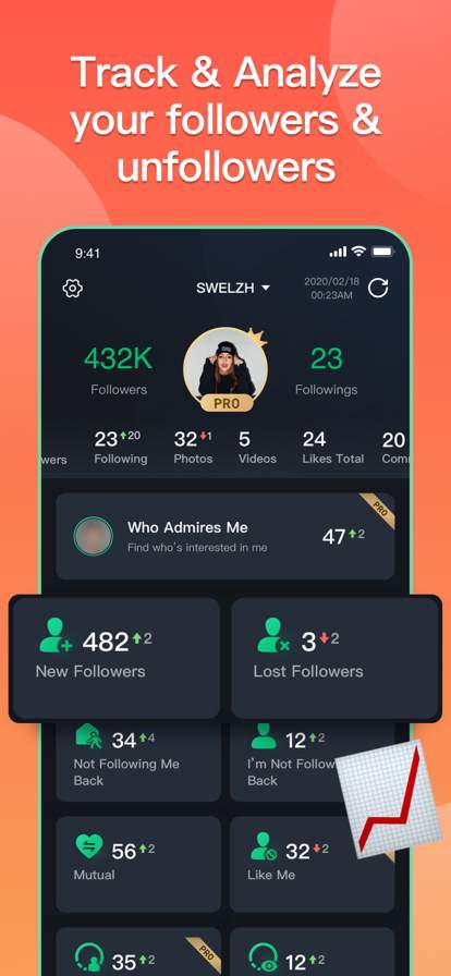Followers - Tracker Insight screenshot