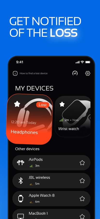 find-lost-device-track screenshot