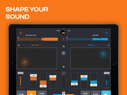 cross-dj---music-mixer-app screenshot