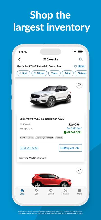 CarGurus: Used & New Cars screenshot