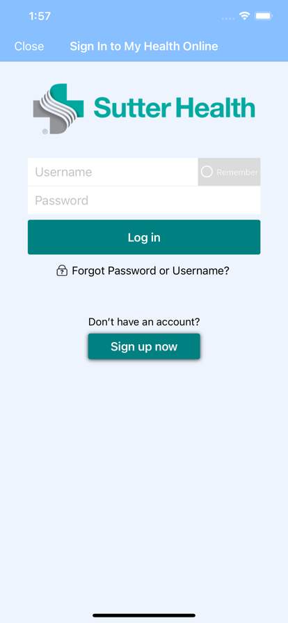 sutter-health-my-health-online screenshot