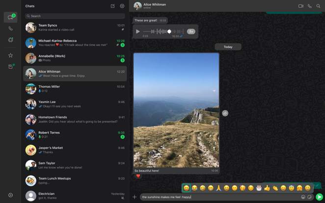 WhatsApp Messenger screenshot