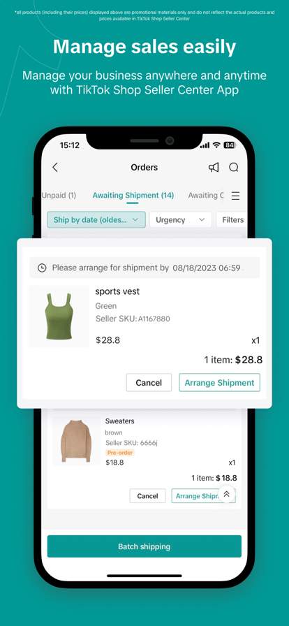 tiktok-shop-seller-center screenshot