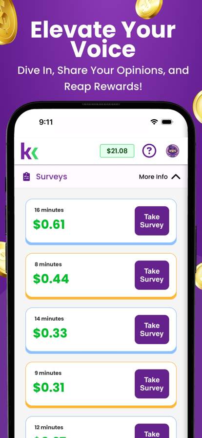 KashKick: Get paid to have fun screenshot