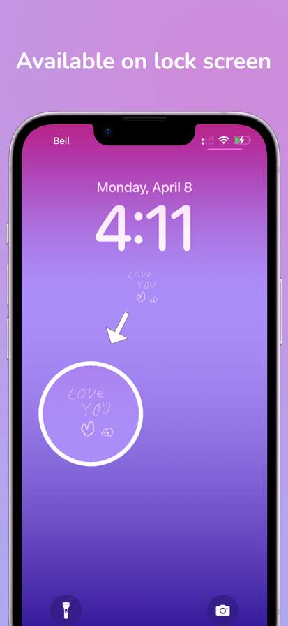 Paint Love - widget for couple screenshot