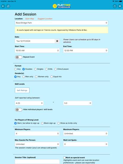 PlayTime Scheduler screenshot