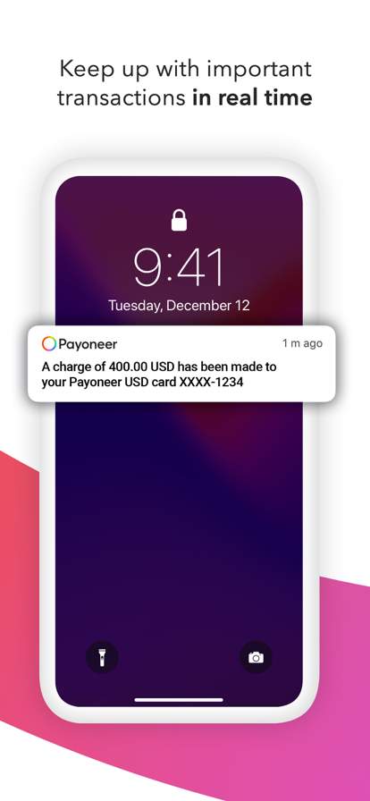 payoneer screenshot