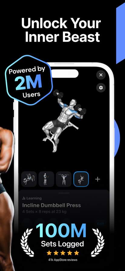 Fitness AI Gym Workout Planner screenshot