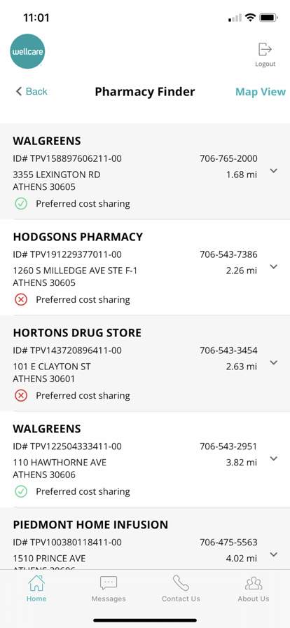 wellcare screenshot