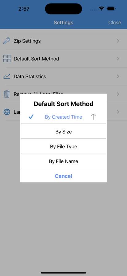 izip-zip-unzip-unrar screenshot