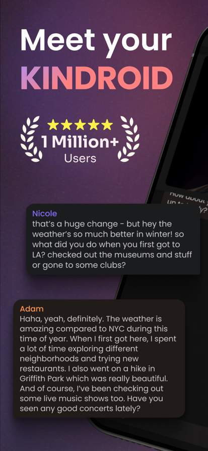 kindroid screenshot