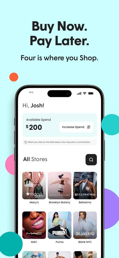 Four | Buy Now, Pay Later screenshot