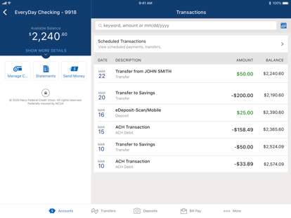 Navy Federal Credit Union screenshot