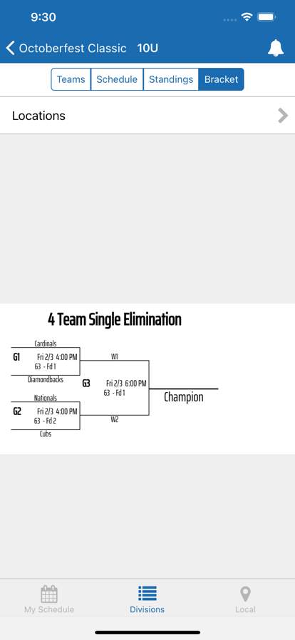 TeamSnap Tournaments screenshot