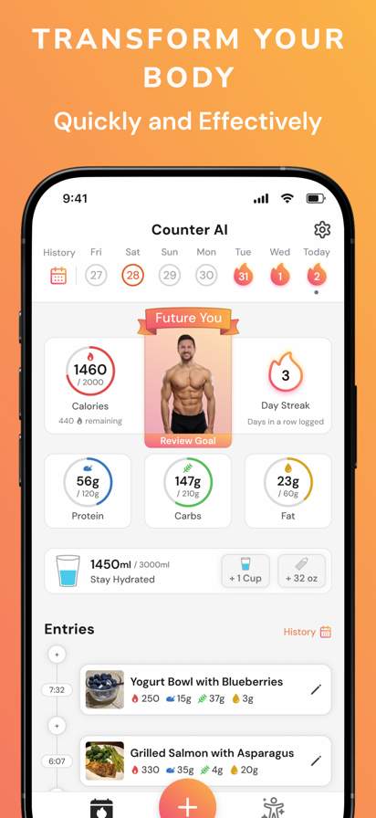 Counter AI: Calorie Diet BMI screenshot