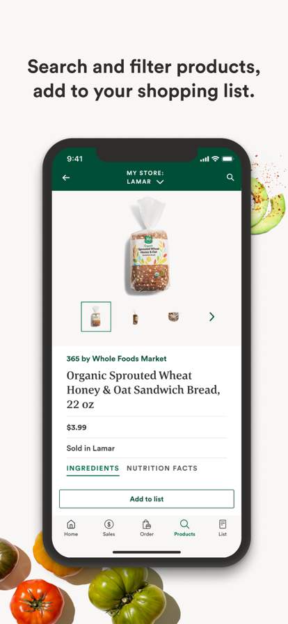 Whole Foods Market screenshot