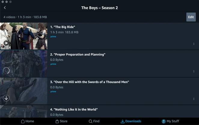 Amazon Prime Video screenshot