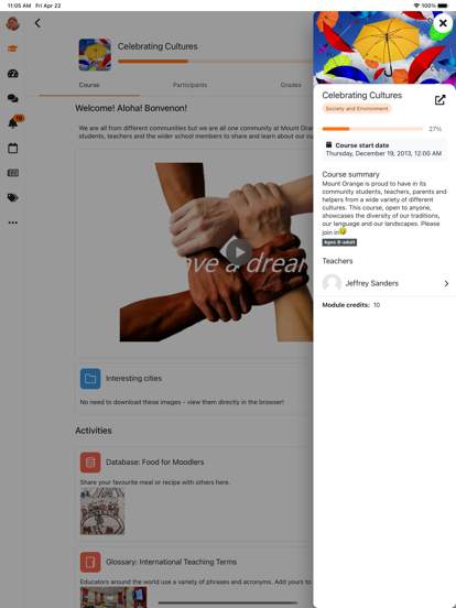 moodle screenshot