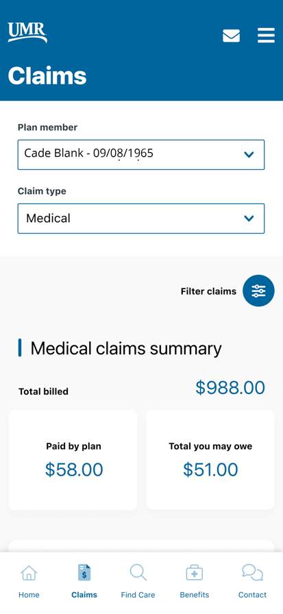 UMR | Health screenshot