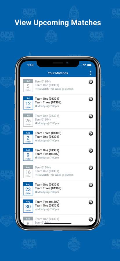 APA Scorekeeper screenshot