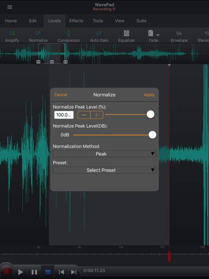 wavepad-music-and-audio-editor screenshot